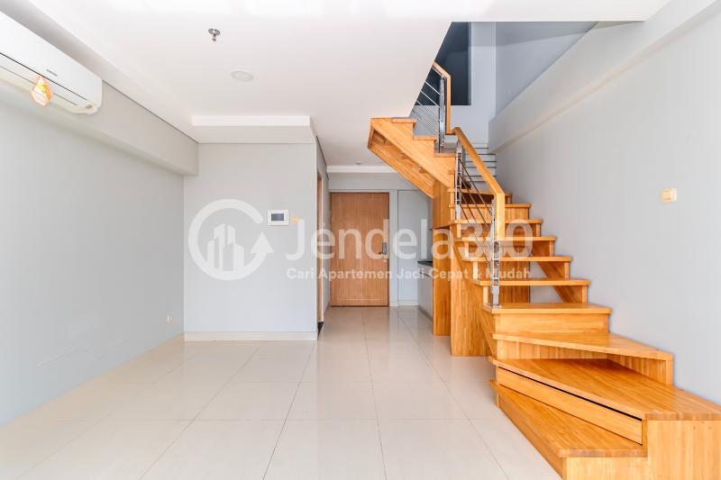 Living Room 2BR Maqna Residence Apartment at Low Floor