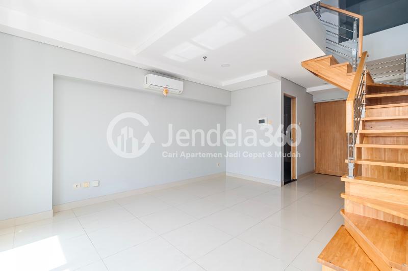 Living Room 2BR Maqna Residence Apartment at Low Floor