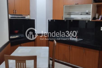Kitchen Best Deal 3BR Apartment Low Floor with Swimming Pool View at Mediterania Gajah Mada Apartment