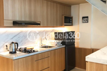 Kitchen Trendy 1BR Apartment at Brooklyn Alam Sutera Apartment Low Floor