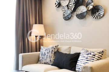 Living Room 3BR Apartment with City View at Branz BSD Apartment