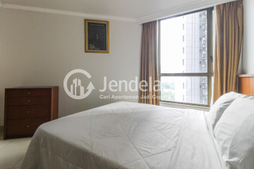 Bedroom 1 Relaxed 2BR Apartment Middle Floor with City View at Taman Rasuna Apartment