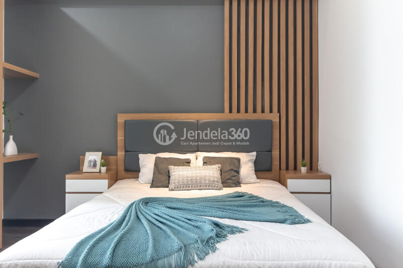 Bedroom Homey 1BR Apartment High Floor with  View at Vasanta Innopark Apartment