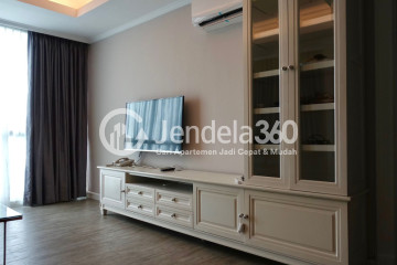 Living Room Spacious 3BR Apartment Middle Floor with City View at Puri Imperium Apartment