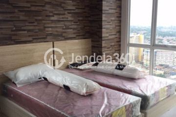 Bedroom Cozy 1BR Apartment High Floor with City View at Taman Melati Margonda Apartment