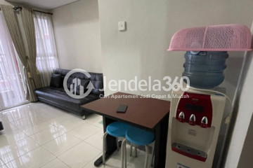 Living Room Cozy 2BR Apartment High Floor with City View at Taman Melati Margonda Apartment