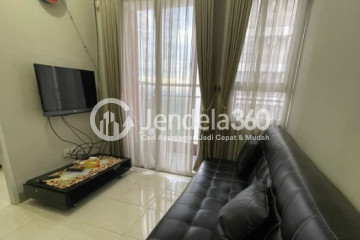 Living Room Cozy 2BR Apartment High Floor with City View at Taman Melati Margonda Apartment