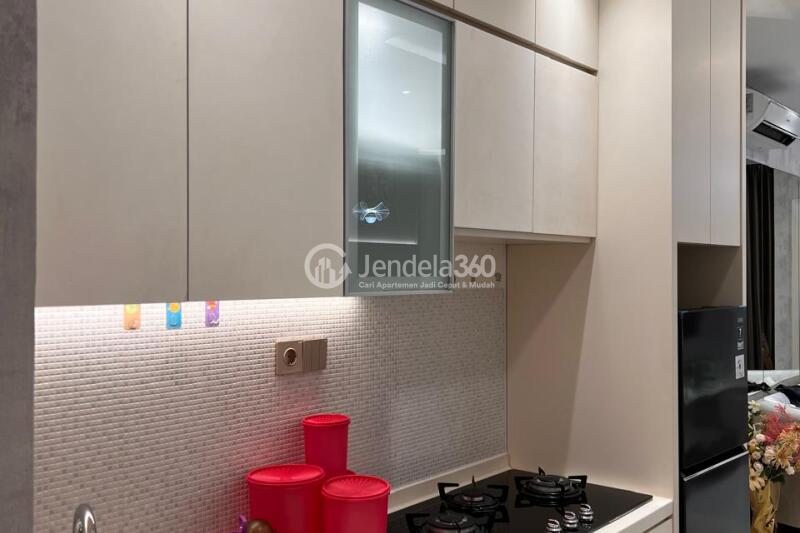 Kitchen Fancy 2BR Apartment Low Floor with City View at Grand Madison Apartment