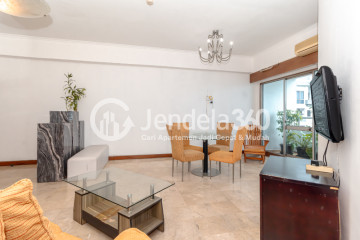 Living Room Flawless 3BR Apartment Middle Floor with City View at Wesling Kedoya Apartment