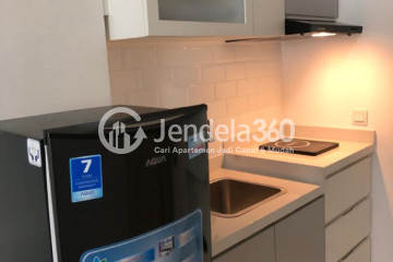 Kitchen Stunning 1BR Apartment Low Floor with  View at Aeropolis Crystal Residence