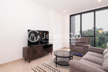Living Room Lovely 1BR Apartment at Izzara Apartment Middle Floor