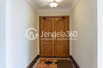 Living Room High Floor 3BR Apartment with City View at Puri Imperium Apartment