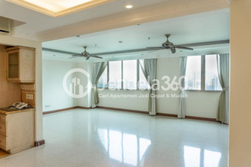 Living Room High Floor 3BR Apartment with City View at Puri Imperium Apartment