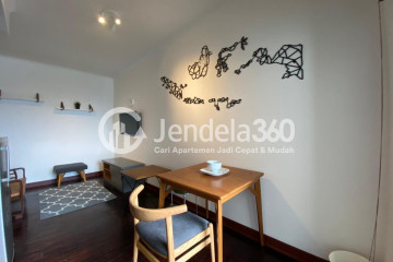 Living Room Middle Floor 2BR Apartment with City View at Mediterania Marina Ancol Apartment
