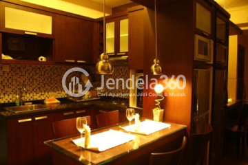 Kitchen Low Floor 2BR Apartment with City View at Salemba Residence