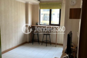 Living Room Well Furnished 2BR Apartment Middle Floor with City View at Kebagusan City Apartment