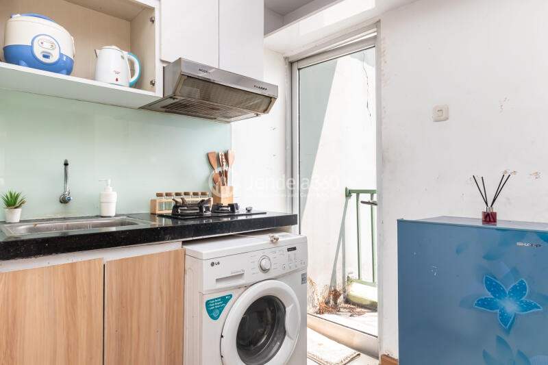 Kitchen Simply Look 2BR Apartment at Pancoran Riverside Apartment High Floor