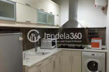 Kitchen High Floor 2BR Apartment with City View at Essence Darmawangsa Apartment