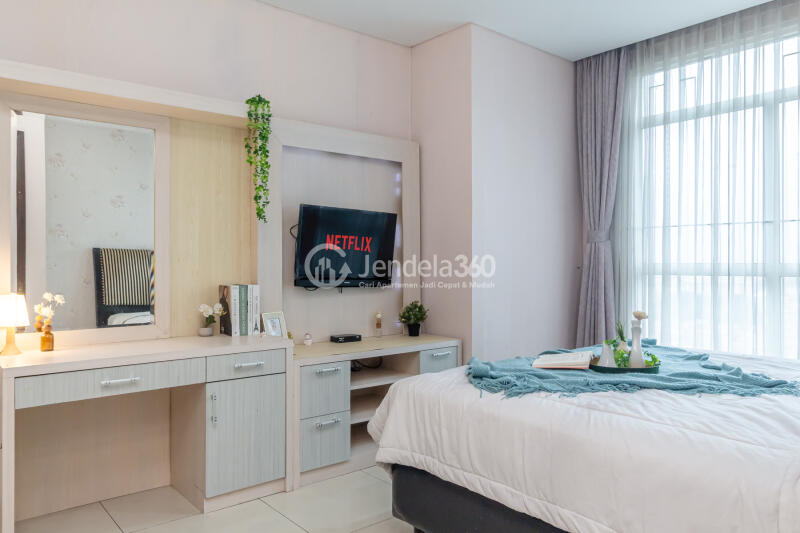 Bedroom 1 2BR Apartment with City View at Central Park Apartment