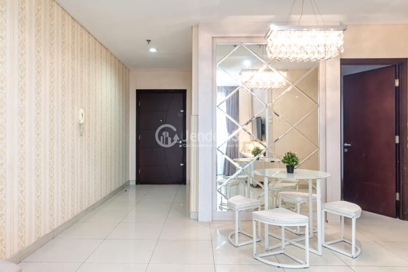 Dining Room 2BR Apartment with City View at Central Park Apartment