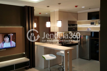 Dining Room Fancy 1BR Apartment Low Floor with  View at Dago Suites Apartment