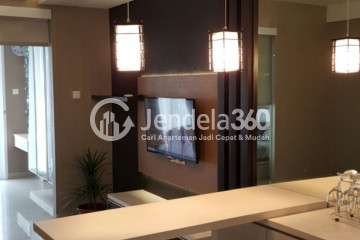 Living Room Fancy 1BR Apartment Low Floor with  View at Dago Suites Apartment