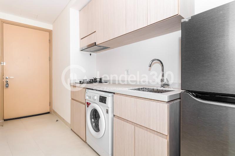 Kitchen Low Floor Studio Apartment with City View at Sedayu City Apartment