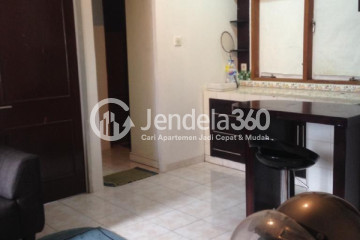 Living Room Low Floor 1BR Apartment with City View at Margonda Residence