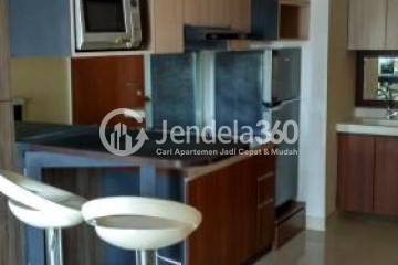 Kitchen Trendy 2BR Apartment Middle Floor with City View at Signature Park Grande
