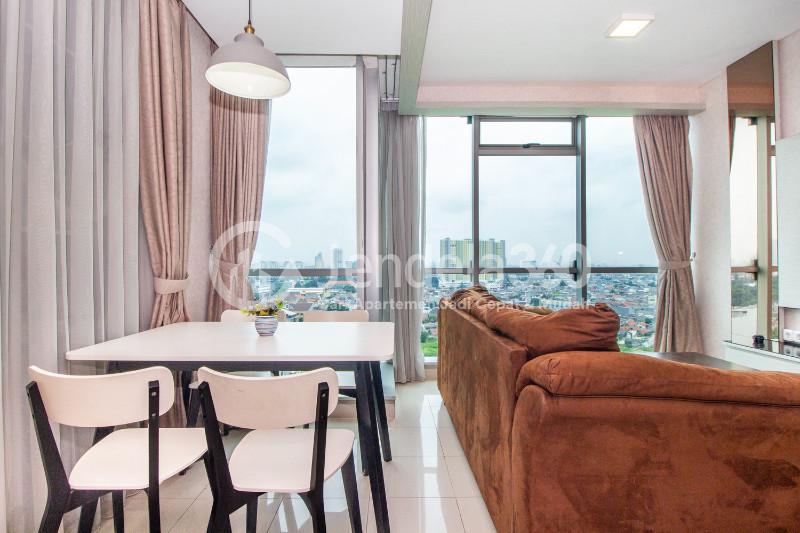 Dining Room Low Floor 2BR Apartment with  View at Kuningan Place Apartment