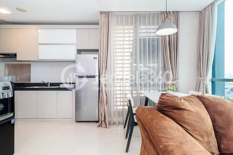 Kitchen Low Floor 2BR Apartment with  View at Kuningan Place Apartment