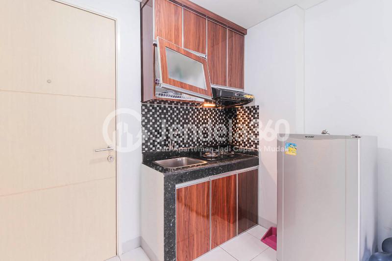 Kitchen Serene 2BR Apartment with City View at Kota Ayodhya Apartment, Semi Furnished