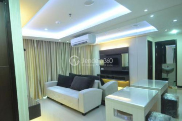 Living Room 1BR Sky Terrace Apartment at Tower Sanur