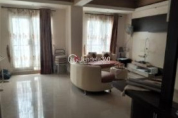 Living Room Middle Floor 3BR Apartment with City View at Puri Park View Apartment