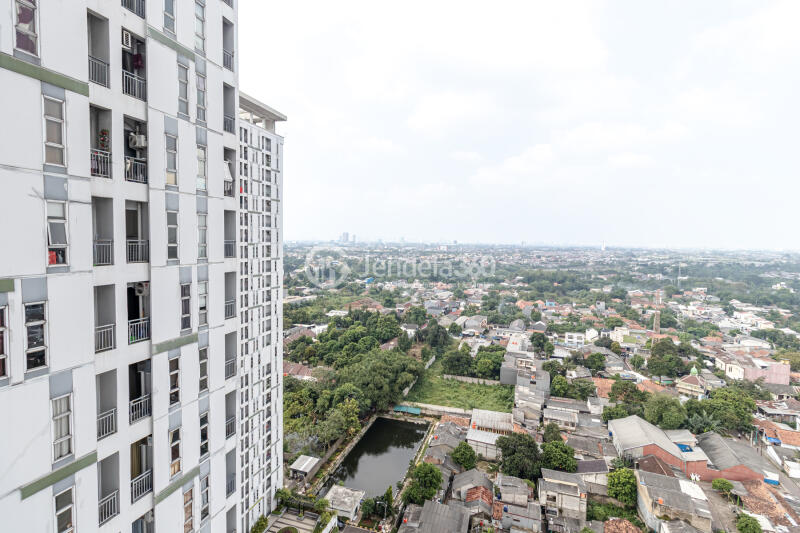 Balcony Excellent 1BR Apartment at Akasa Pure Living Apartment Tower Kirana