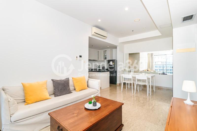 Living Room 2BR Apartment with  View at Branz BSD Apartment