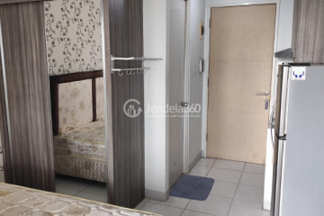 Bedroom Peaceful Studio Apartment High Floor with City View at Kota Ayodhya Apartment