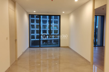 Living Room 2BR Apartment with utara jalan tol View at Izzara Apartment
