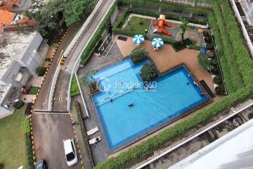 Balcony Lovely 1BR Apartment at Altiz Apartment Tower Lower Tower