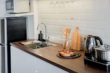 Kitchen Strategic Location 1BR Apartment Middle Floor with City View at Bintaro Icon Apartment
