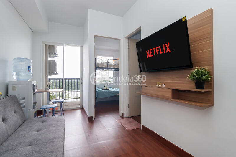 Living Room 2BR Apartment with City View at Kota Ayodhya Apartment