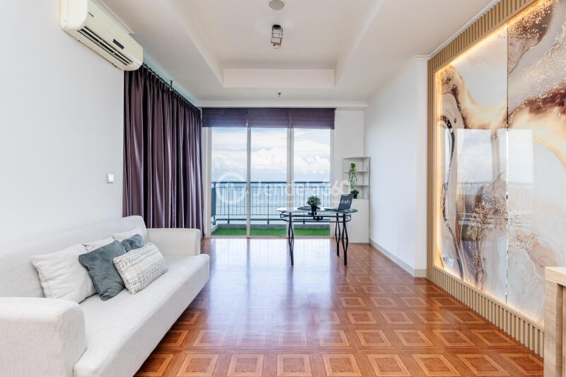 Living Room Studio Ancol Mansion Apartment at Middle Floor