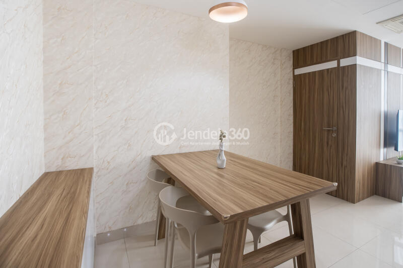 Dining Room Strategic Location 1BR Apartment High Floor with City View at U Residence Karawaci