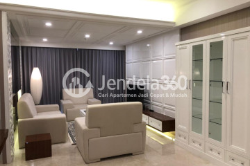 Living Room The Peak Residence Surabaya Apartment 3+1BR Fully Furnished