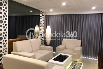 Living Room The Peak Residence Surabaya Apartment 3+1BR Fully Furnished