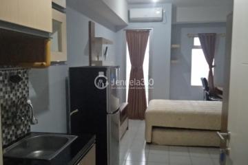 Kitchen Middle Floor Studio Apartment with Mt. Salak View at Dramaga Tower Apartment