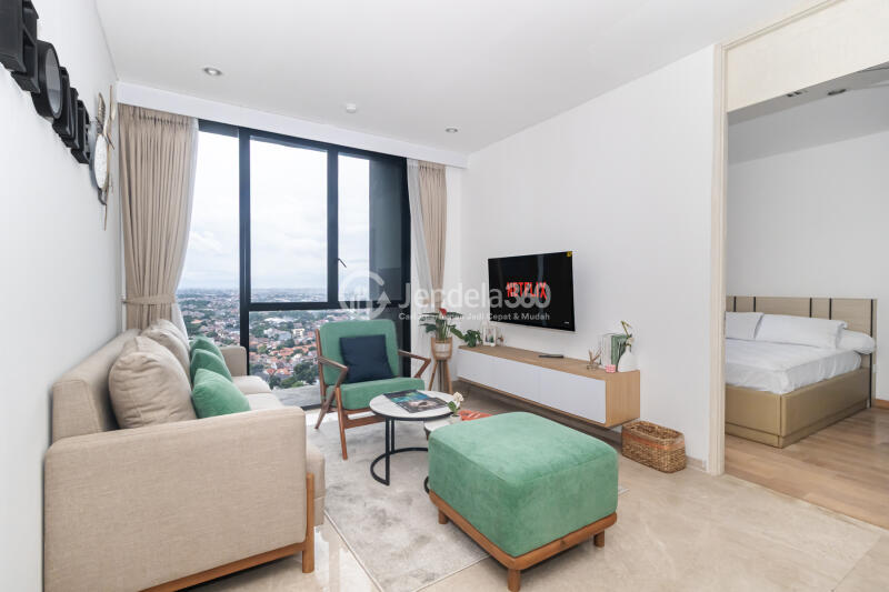 Living Room 3BR Izzara Apartment at Tower North