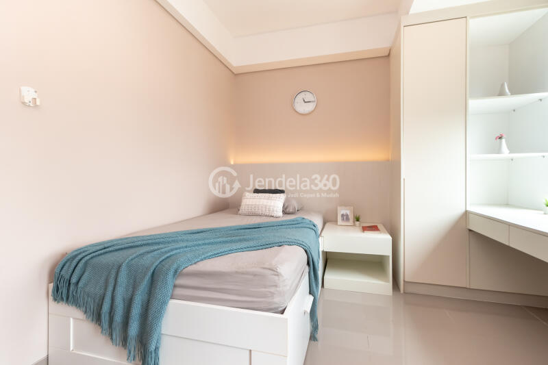 Bedroom Decorative Studio Apartment at B Residence BSD Middle Floor