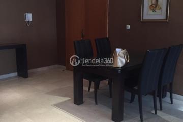 Dining Room Well Located 3BR Apartment Low Floor with  View at Sudirman Mansion Apartment