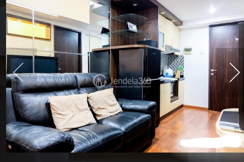 Living Room Middle Floor 2BR Apartment with Pool View at Serpong Green View Apartment
